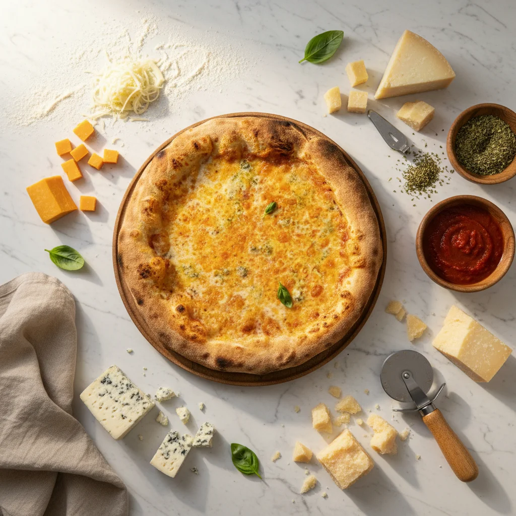 Chi Cuatro Cheese Pizza