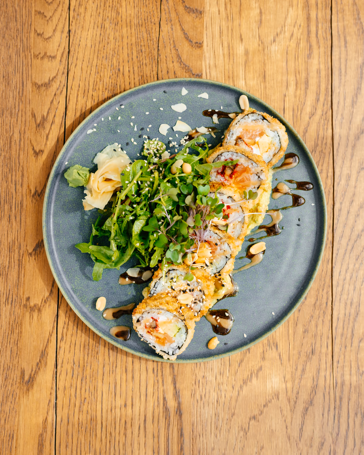 CRUNCHY ROLL SALMON AND EEL