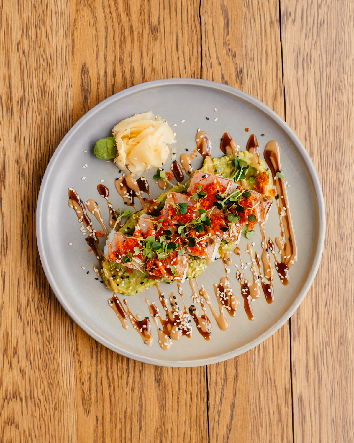 SALMON AND TATAKI TUNA